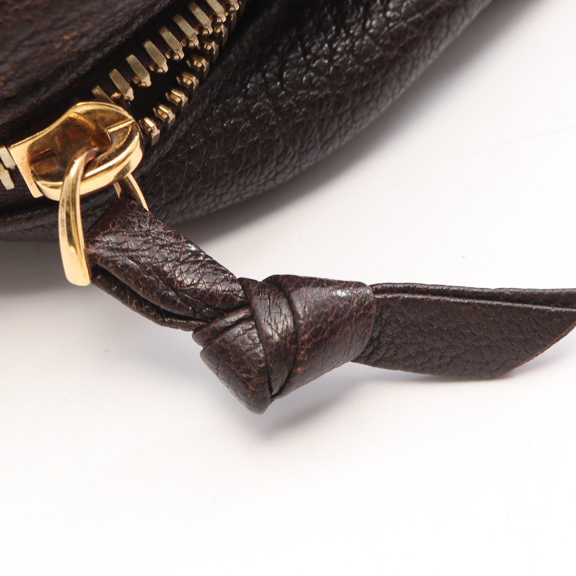 イントレチャート ハンドバッグ トートバッグ レザー ダークブラウン ボッテガヴェネタ バッグ BOTTEGA VENETA