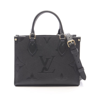 オンザゴーPM モノグラムアンプラント ノワール 2WAY ハンドバッグ レザー ブラック ルイヴィトン バッグ LOUIS VUITTON