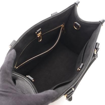 オンザゴーPM モノグラムアンプラント ノワール 2WAY ハンドバッグ レザー ブラック ルイヴィトン バッグ LOUIS VUITTON
