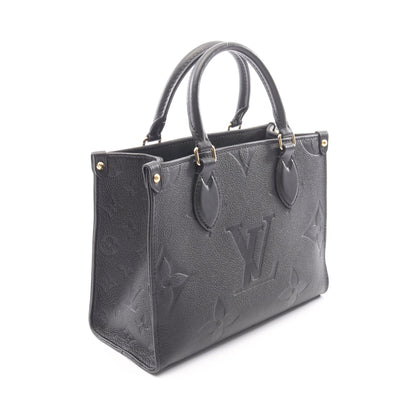 オンザゴーPM モノグラムアンプラント ノワール 2WAY ハンドバッグ レザー ブラック ルイヴィトン バッグ LOUIS VUITTON
