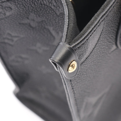 オンザゴーPM モノグラムアンプラント ノワール 2WAY ハンドバッグ レザー ブラック ルイヴィトン バッグ LOUIS VUITTON