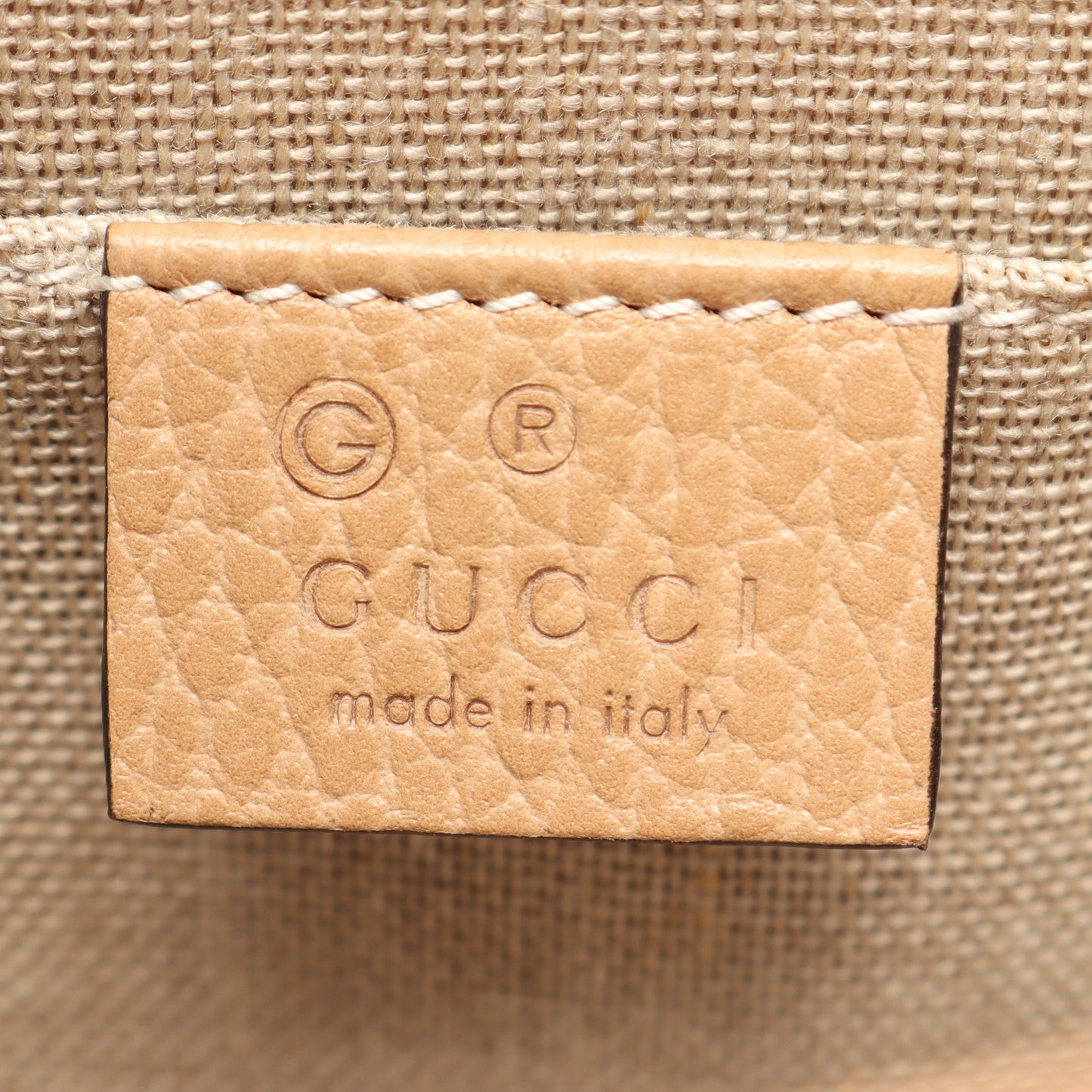 インターロッキングG チェーンショルダーバッグ レザー グレーベージュ グッチ バッグ GUCCI