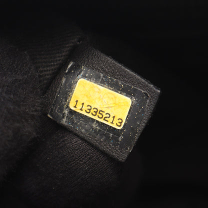 ワイルドステッチ ハンドバッグ レザー ブラック シルバー金具 シャネル バッグ CHANEL