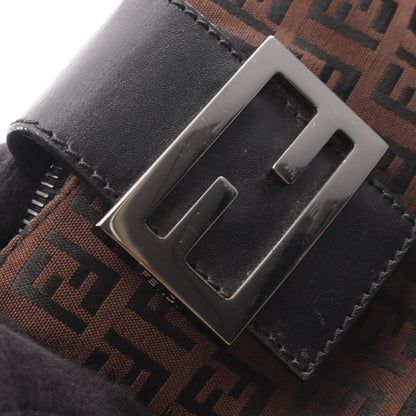 ズッキーノ ワンショルダーバッグ キャンバス レザー ブラウン ブラック フェンディ バッグ FENDI