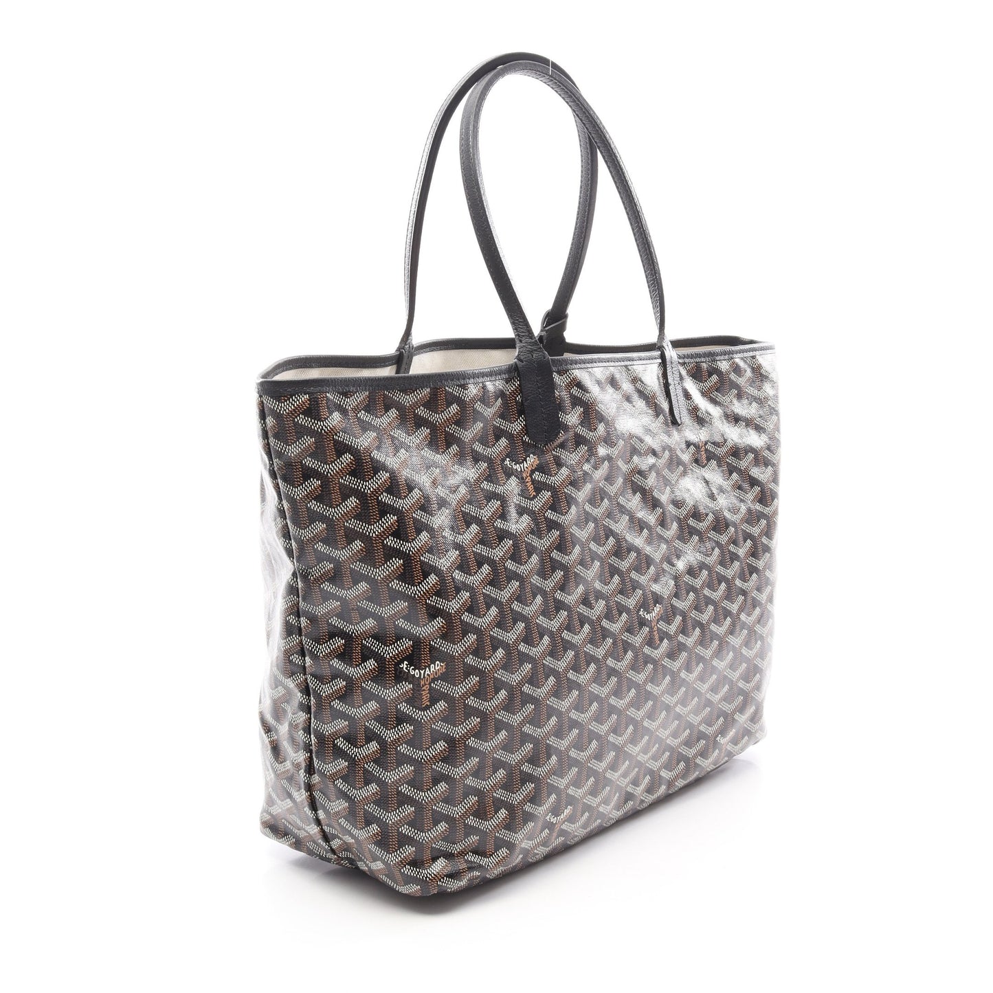サンルイPM ハンドバッグ トートバッグ コーティングキャンバス レザー ブラック ブラウン ホワイト ゴヤール バッグ GOYARD