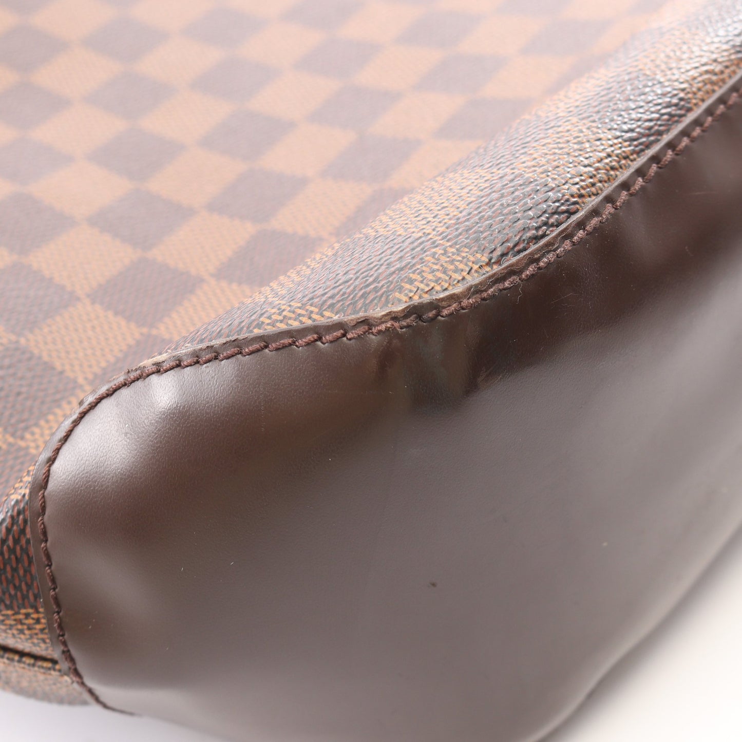 スペンサー ダミエエベヌ ショルダーバッグ PVC レザー ブラウン ルイヴィトン バッグ LOUIS VUITTON