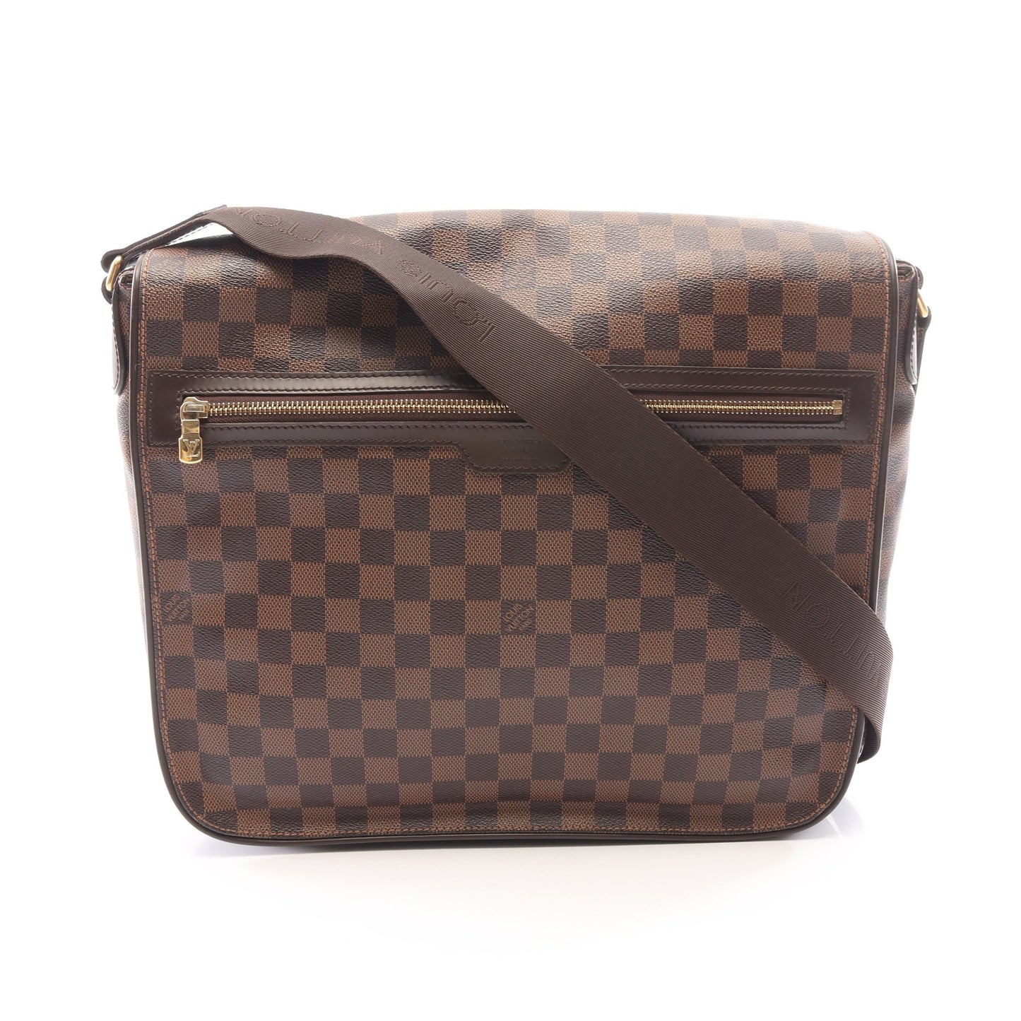 スペンサー ダミエエベヌ ショルダーバッグ PVC レザー ブラウン ルイヴィトン バッグ LOUIS VUITTON