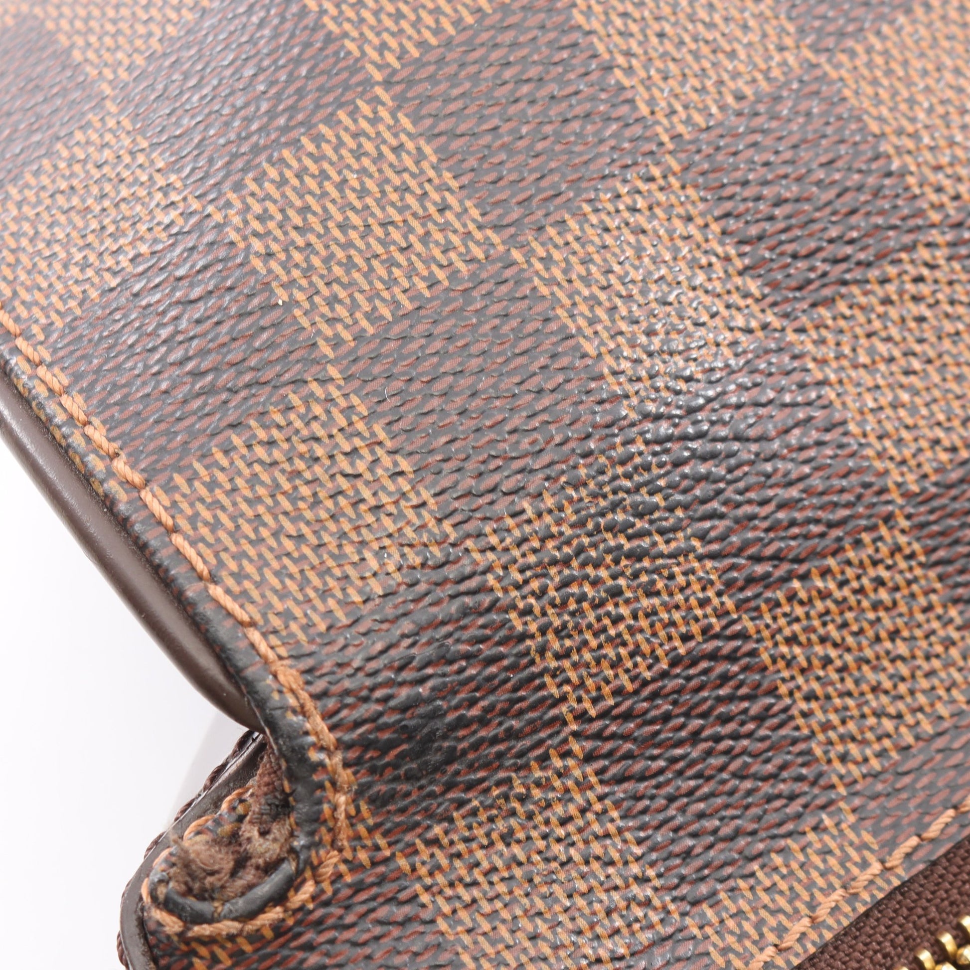 スペンサー ダミエエベヌ ショルダーバッグ PVC レザー ブラウン ルイヴィトン バッグ LOUIS VUITTON