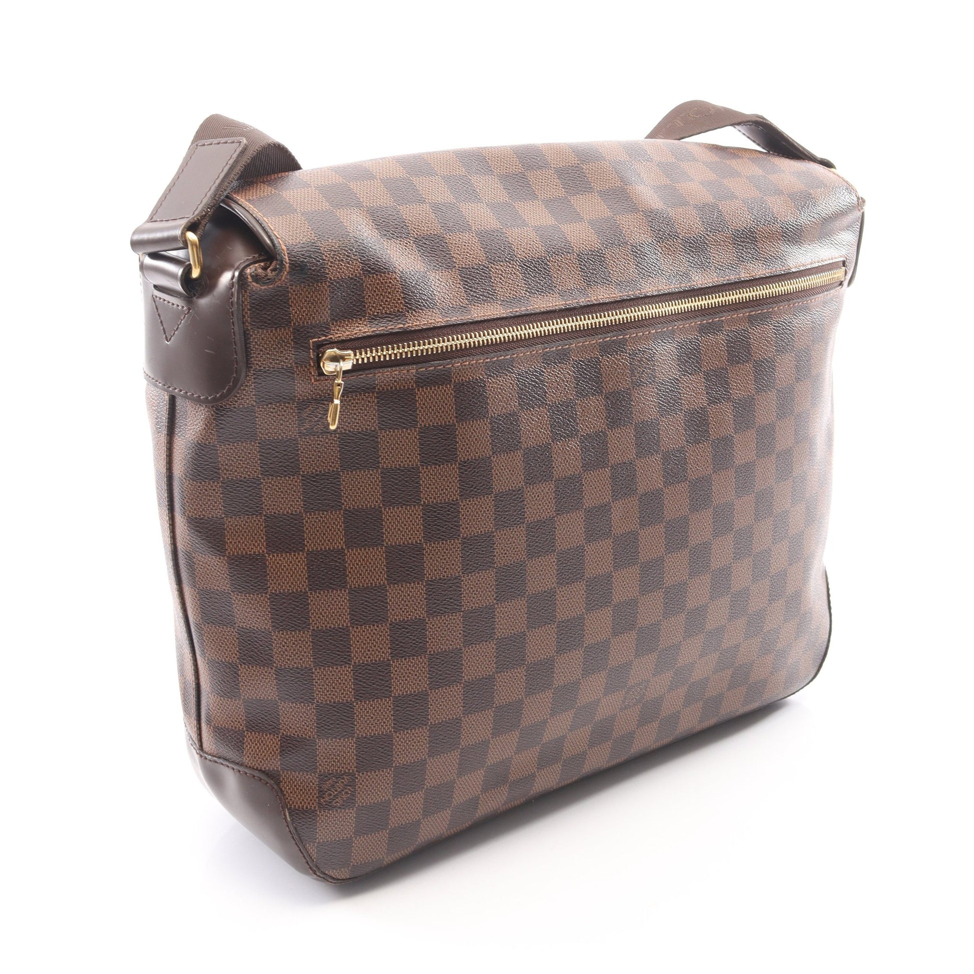 スペンサー ダミエエベヌ ショルダーバッグ PVC レザー ブラウン ルイヴィトン バッグ LOUIS VUITTON
