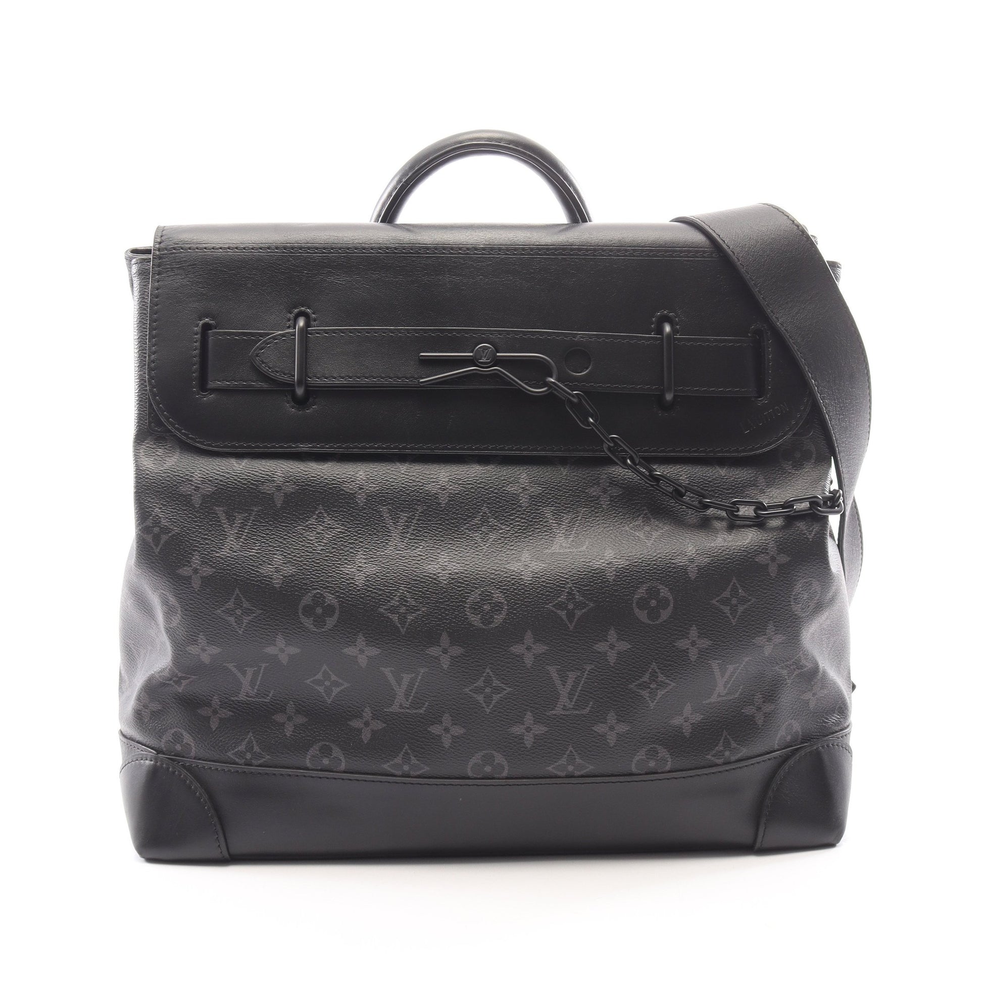 スティーマーPM モノグラムエクリプス 2WAY ハンドバッグ PVC レザー ブラック ルイヴィトン バッグ LOUIS VUITTON