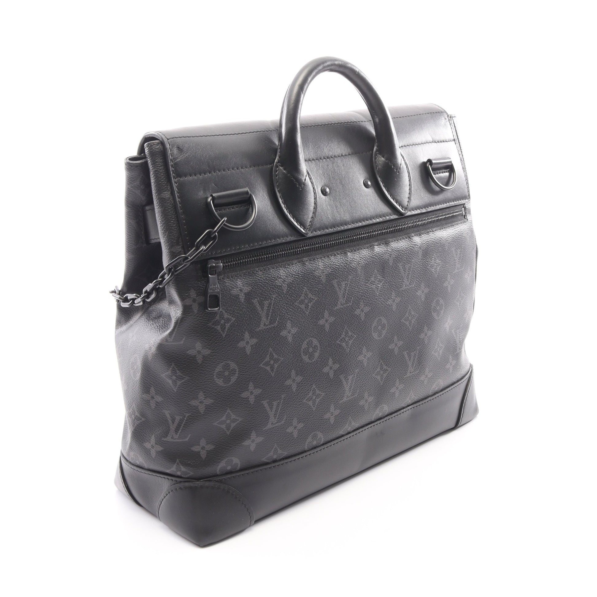 スティーマーPM モノグラムエクリプス 2WAY ハンドバッグ PVC レザー ブラック ルイヴィトン バッグ LOUIS VUITTON