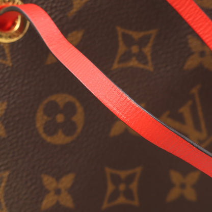 ネオノエ モノグラム コクリコ ショルダーバッグ PVC レザー ブラウン レッド ルイヴィトン バッグ LOUIS VUITTON