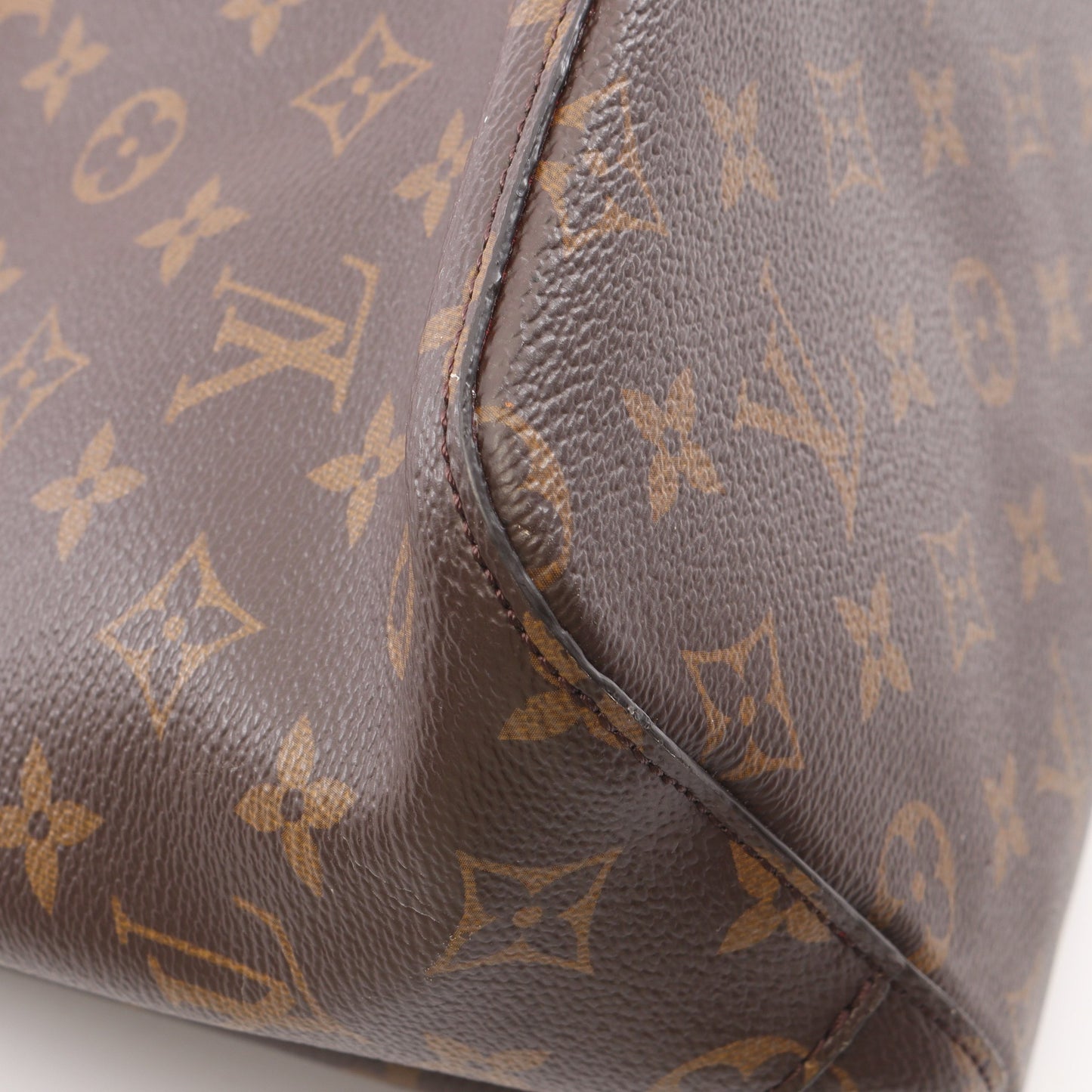 ネオノエ モノグラム コクリコ ショルダーバッグ PVC レザー ブラウン レッド ルイヴィトン バッグ LOUIS VUITTON