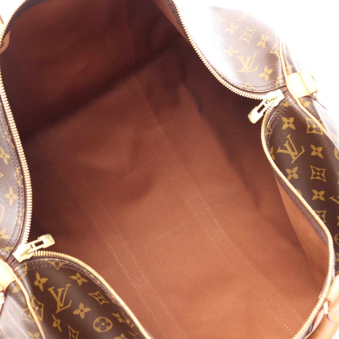 キーポル バンドリエール55 モノグラム ボストンバッグ PVC レザー ブラウン ルイヴィトン バッグ LOUIS VUITTON
