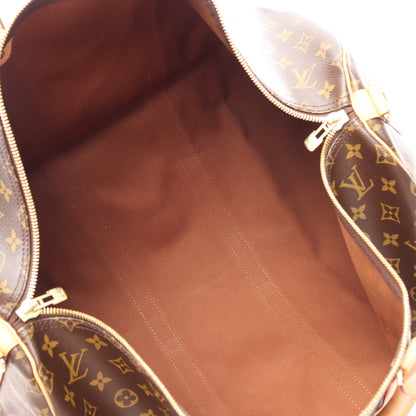 キーポル バンドリエール55 モノグラム ボストンバッグ PVC レザー ブラウン ルイヴィトン バッグ LOUIS VUITTON