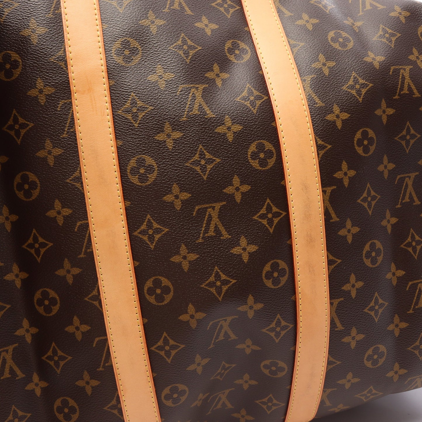 キーポル バンドリエール55 モノグラム ボストンバッグ PVC レザー ブラウン ルイヴィトン バッグ LOUIS VUITTON