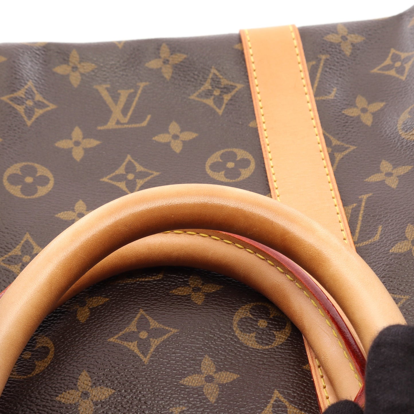 キーポル バンドリエール55 モノグラム ボストンバッグ PVC レザー ブラウン ルイヴィトン バッグ LOUIS VUITTON