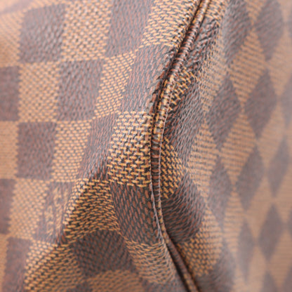 ネヴァーフルMM ダミエエベヌ ショルダーバッグ トートバッグ PVC レザー ブラウン ルイヴィトン バッグ LOUIS VUITTON