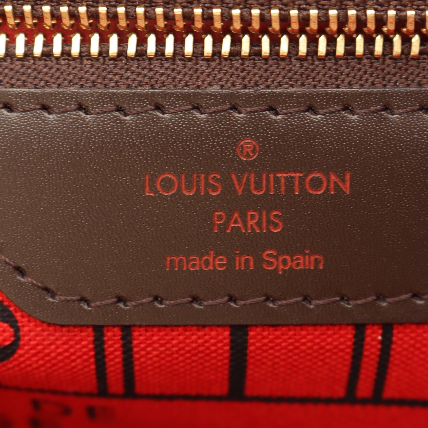 ネヴァーフルMM ダミエエベヌ ショルダーバッグ トートバッグ PVC レザー ブラウン ルイヴィトン バッグ LOUIS VUITTON