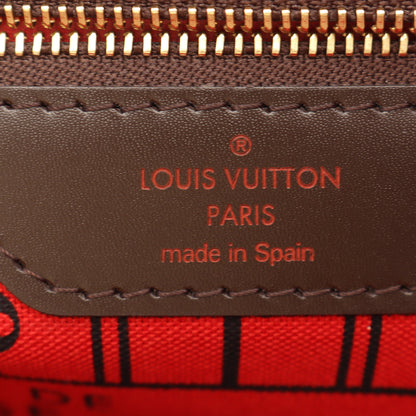 ネヴァーフルMM ダミエエベヌ ショルダーバッグ トートバッグ PVC レザー ブラウン ルイヴィトン バッグ LOUIS VUITTON