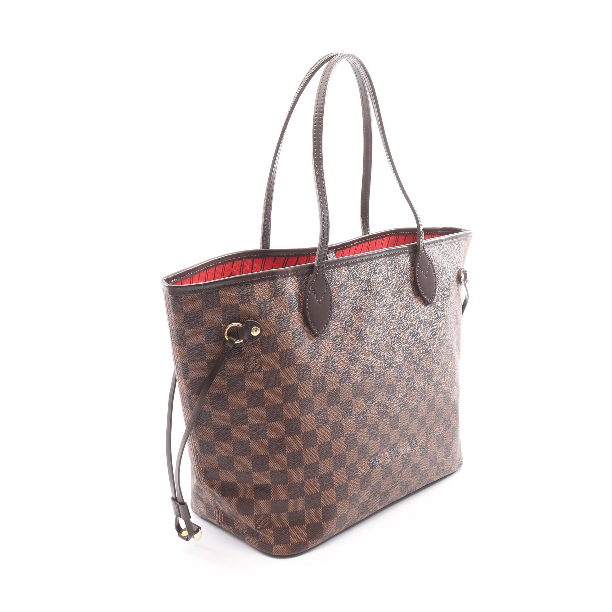 ネヴァーフルMM ダミエエベヌ ショルダーバッグ トートバッグ PVC レザー ブラウン ルイヴィトン バッグ LOUIS VUITTON