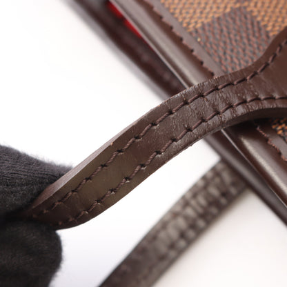 ネヴァーフルMM ダミエエベヌ ショルダーバッグ トートバッグ PVC レザー ブラウン ルイヴィトン バッグ LOUIS VUITTON