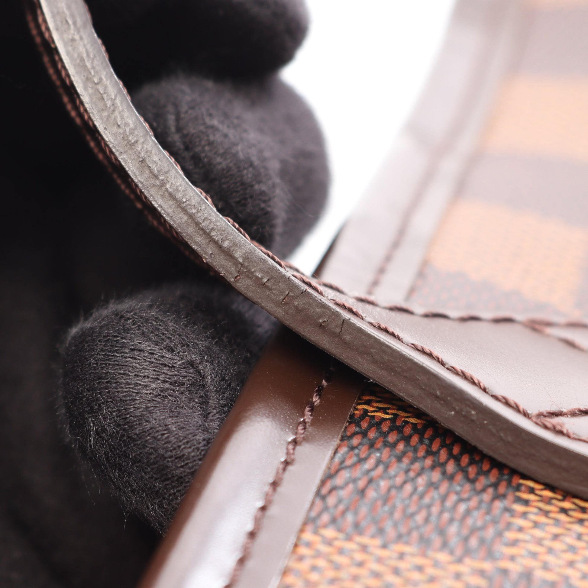 ネヴァーフルMM ダミエエベヌ スリーズ ショルダーバッグ トートバッグ PVC レザー ブラウン ルイヴィトン バッグ LOUIS VUITTON