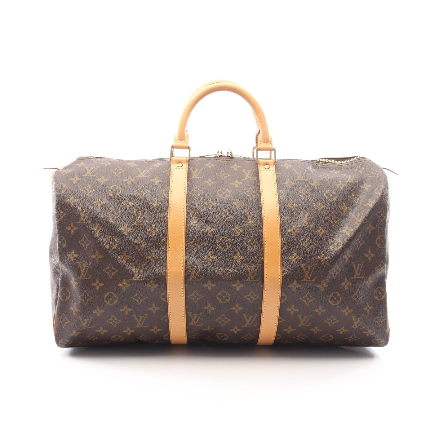 キーポル50 モノグラム ボストンバッグ PVC レザー ブラウン ルイヴィトン バッグ LOUIS VUITTON