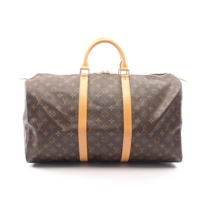 キーポル50 モノグラム ボストンバッグ PVC レザー ブラウン ルイヴィトン バッグ LOUIS VUITTON
