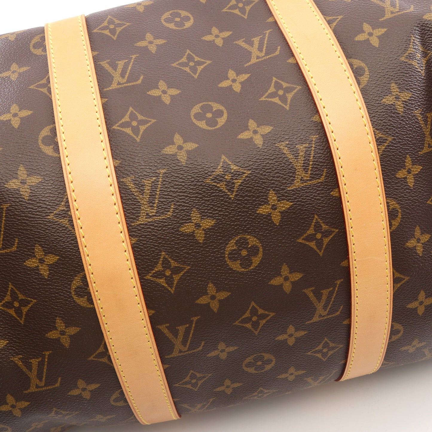 キーポル50 モノグラム ボストンバッグ PVC レザー ブラウン ルイヴィトン バッグ LOUIS VUITTON