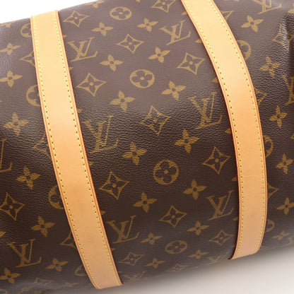 キーポル50 モノグラム ボストンバッグ PVC レザー ブラウン ルイヴィトン バッグ LOUIS VUITTON