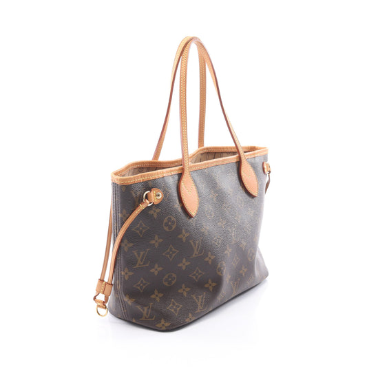 ネヴァーフルPM モノグラム ハンドバッグ トートバッグ PVC レザー ブラウン ルイヴィトン バッグ LOUIS VUITTON