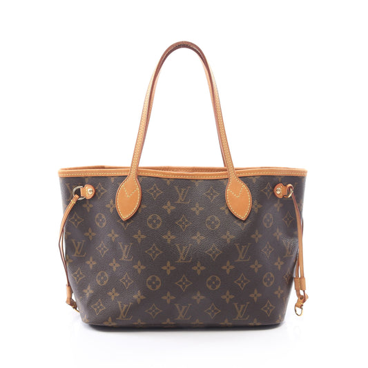 ネヴァーフルPM モノグラム ハンドバッグ トートバッグ PVC レザー ブラウン ルイヴィトン バッグ LOUIS VUITTON