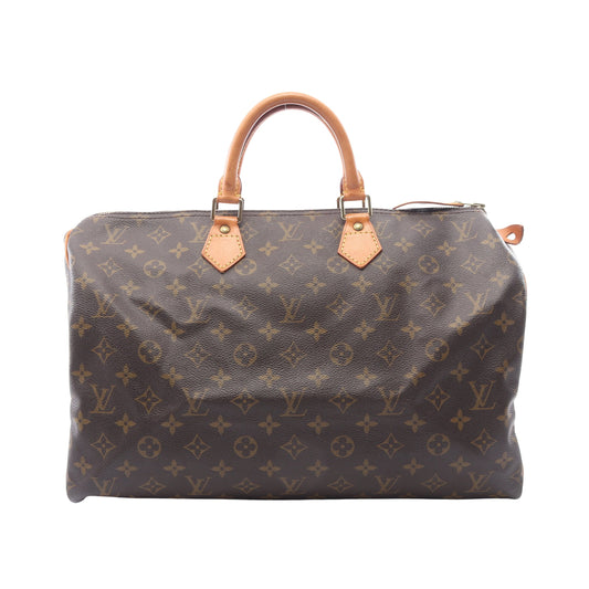 スピーディ40 モノグラム ハンドバッグ PVC レザー ブラウン ルイヴィトン バッグ LOUIS VUITTON