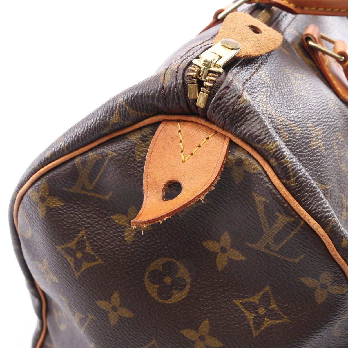 スピーディ40 モノグラム ハンドバッグ PVC レザー ブラウン ルイヴィトン バッグ LOUIS VUITTON