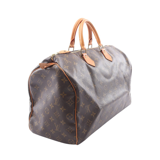 スピーディ40 モノグラム ハンドバッグ PVC レザー ブラウン ルイヴィトン バッグ LOUIS VUITTON
