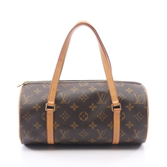 パピヨン26 モノグラム ハンドバッグ PVC レザー ブラウン ルイヴィトン バッグ LOUIS VUITTON