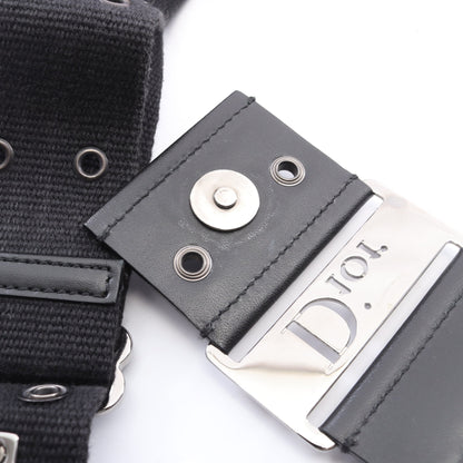 ストリートシック トロッター ワンショルダーバッグ キャンバス レザー ブラック グレー クリスチャンディオール バッグ Christian Dior