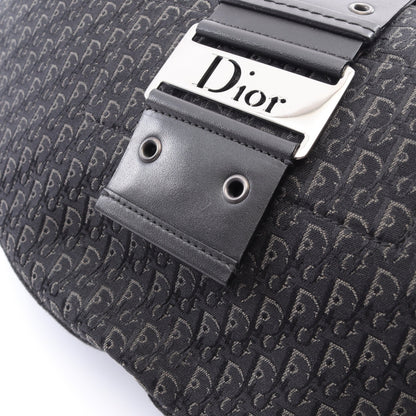 ストリートシック トロッター ワンショルダーバッグ キャンバス レザー ブラック グレー クリスチャンディオール バッグ Christian Dior