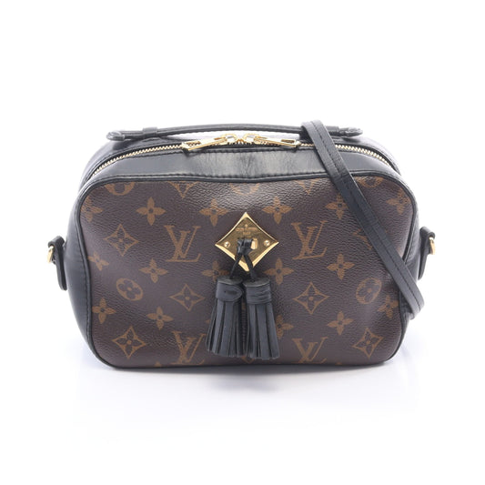 サントンジュ モノグラム ノワール 2WAY ショルダーバッグ PVC レザー ブラウン ブラック ルイヴィトン バッグ LOUIS VUITTON