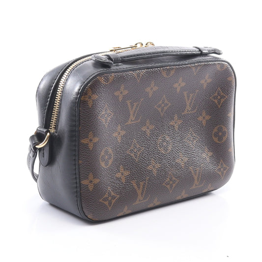 サントンジュ モノグラム ノワール 2WAY ショルダーバッグ PVC レザー ブラウン ブラック ルイヴィトン バッグ LOUIS VUITTON