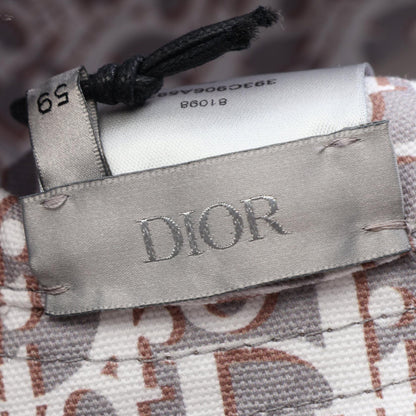 オブリーク リバーシブル バケット ハット コットン グレーブラウン グレー ディオール 財布・小物 DIOR