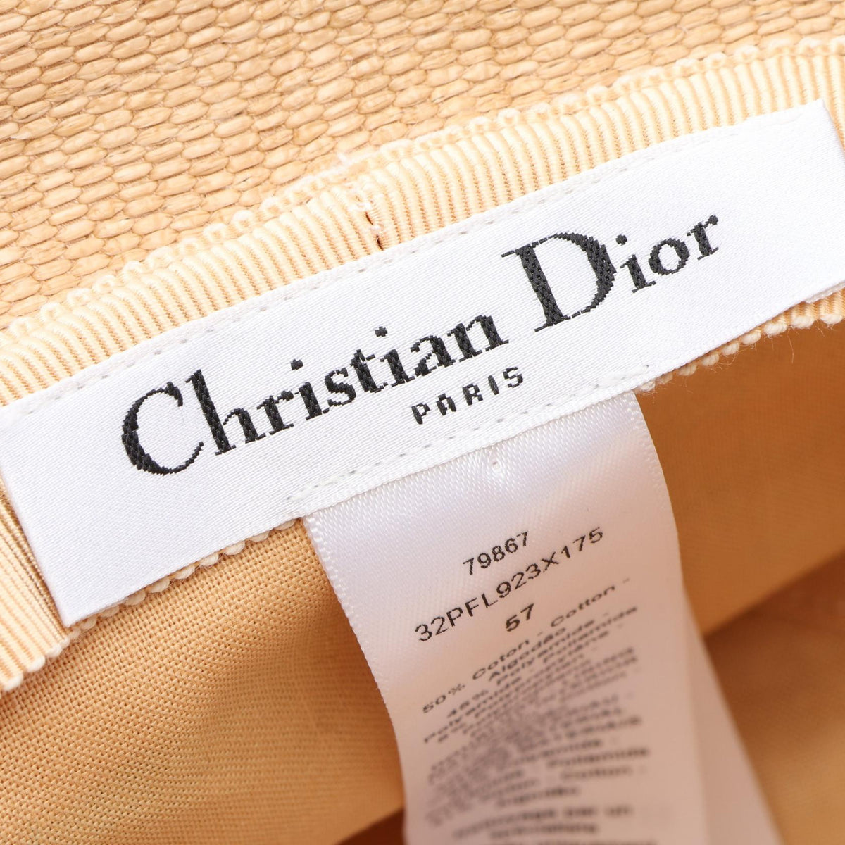 D-Bobby フラワー刺繍 バケット ハット コットン ナイロン ベージュ マルチカラー クリスチャンディオール 財布・小物 Christian Dior