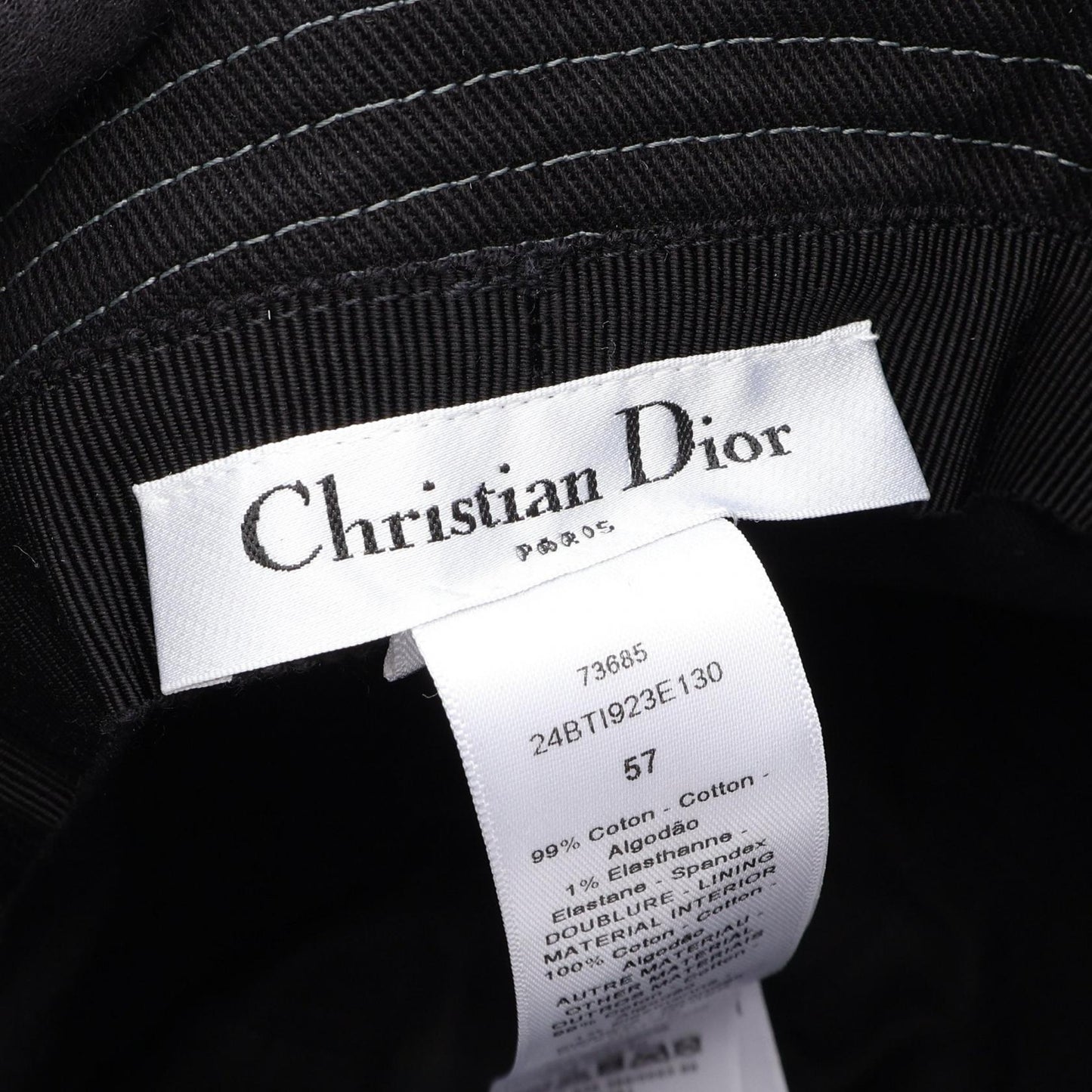 ボブハット バケット ハット コットン ブラック クリスチャンディオール 財布・小物 Christian Dior