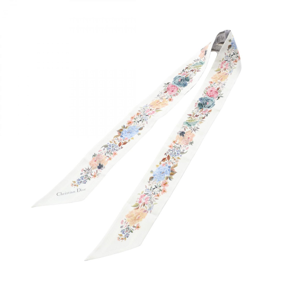 ミッツァ D-Floral スカーフ シルク ホワイト グレー マルチカラー クリスチャンディオール 財布・小物 Christian Dior