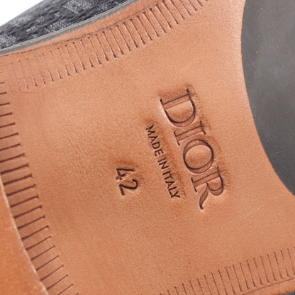 Dior Granville オブリークジャカード ドレスシューズ ローファー キャンバス レザー ブラック ディオール
