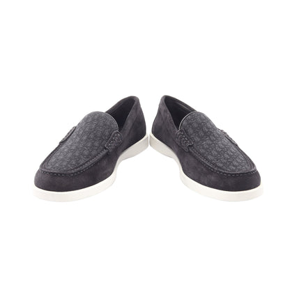 Dior Granville オブリークジャカード ローファー スエード キャンバス ブラック ディオール シューズ DIOR