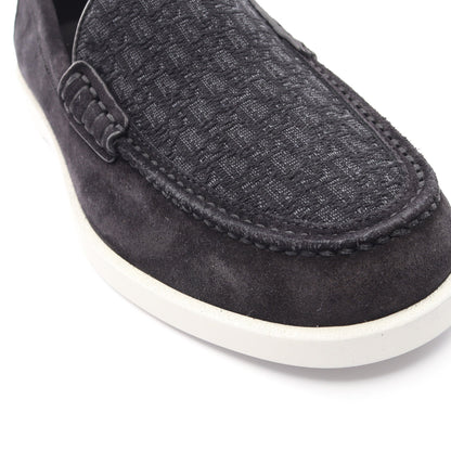 Dior Granville オブリークジャカード ローファー スエード キャンバス ブラック ディオール シューズ DIOR