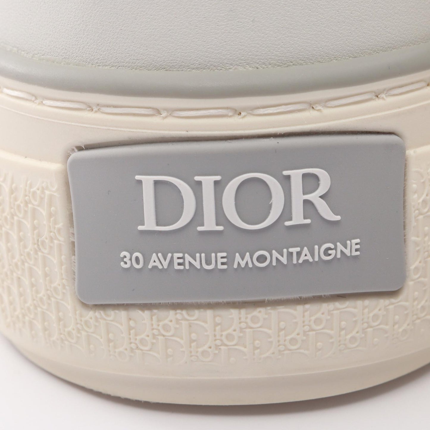 B33 オブリーク スニーカー ファブリック レザー ホワイト ライトグレー ディオール シューズ DIOR