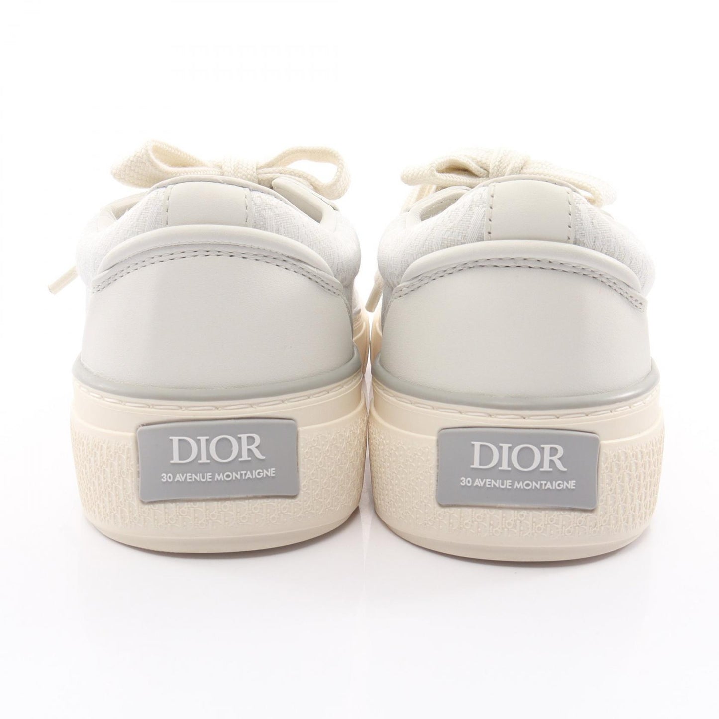 B33 オブリーク スニーカー ファブリック レザー ホワイト ライトグレー ディオール シューズ DIOR
